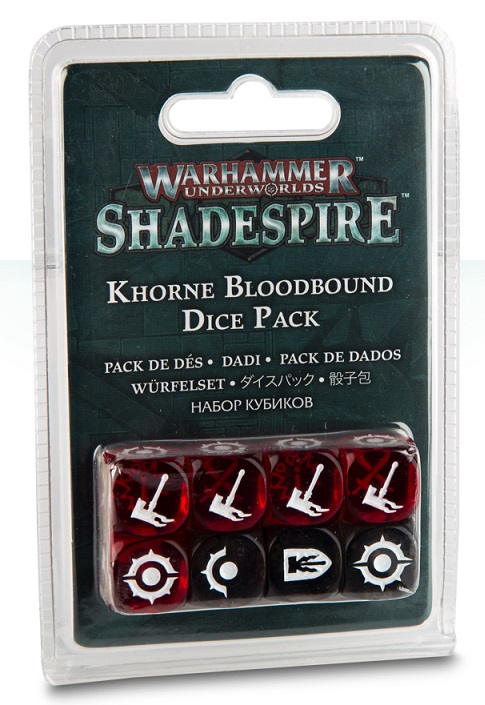 Warhammer Underworlds : Shadespire. Pack de dés pour Khorne