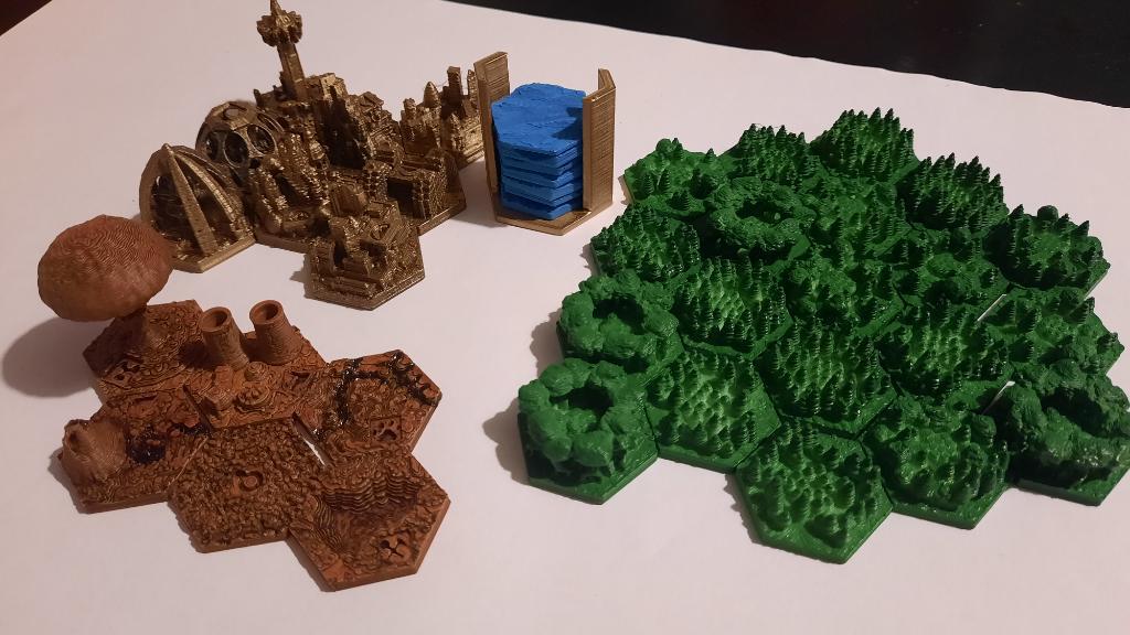 Lot Tuiles 3d - Le Jeu De Dés Terraforming Mars