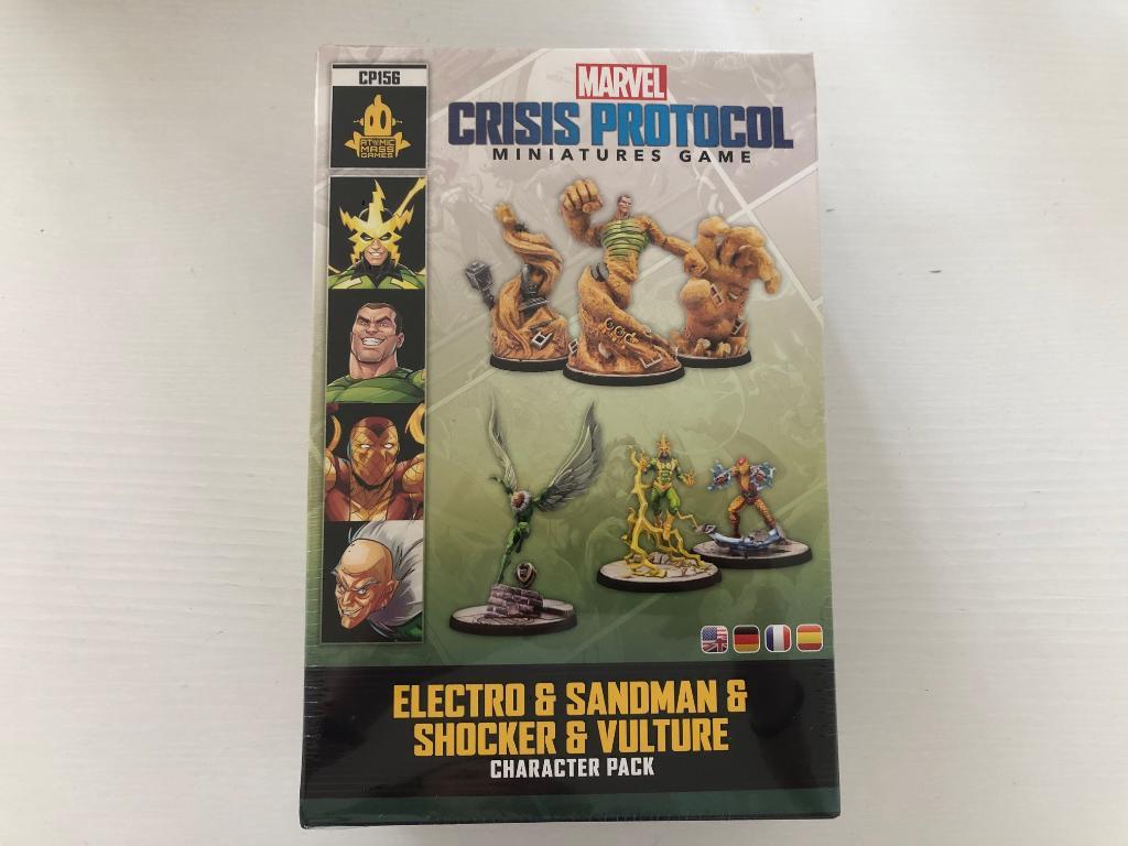 Marvel Crisis Protocol - Electro & Sandman & Shocker & Vulture Character Pack