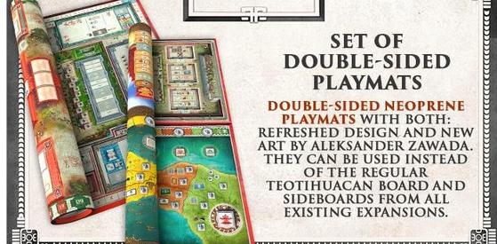 Teotihuacan - La Cité Des Dieux - Plateaux De Jeu Double Face Neoprene