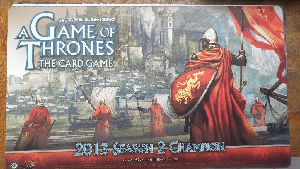 Le Trône De Fer Jce (première Édition) - Playmat 2013 Season 2 Champion