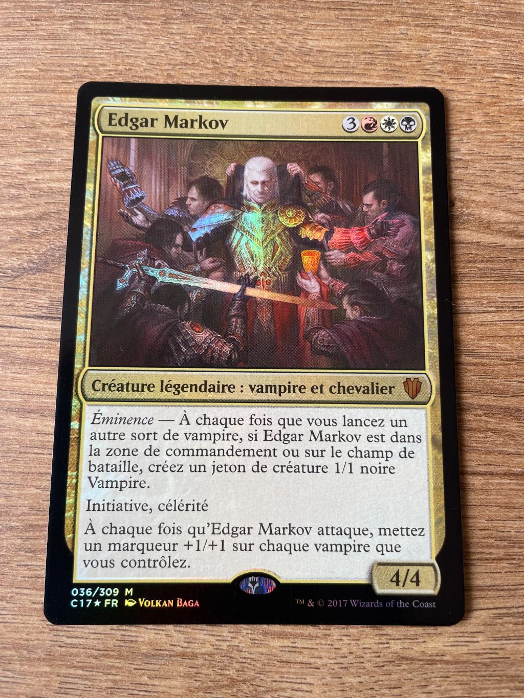 Magic The Gathering - Edgar Markov Vf Foil ( Taille Normal )