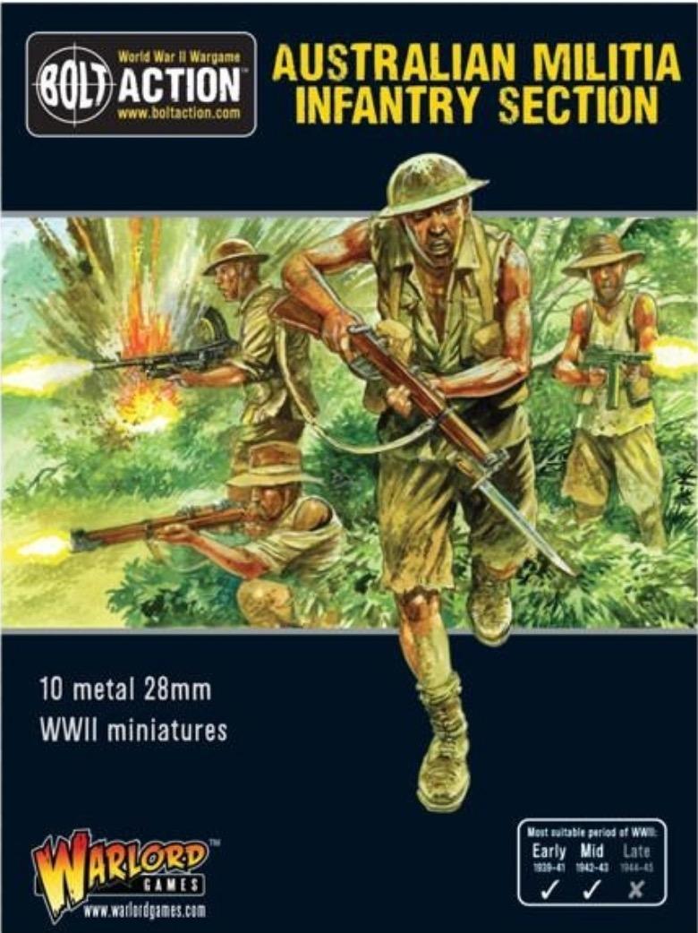 Bolt Action Australian Militia Infantry Section