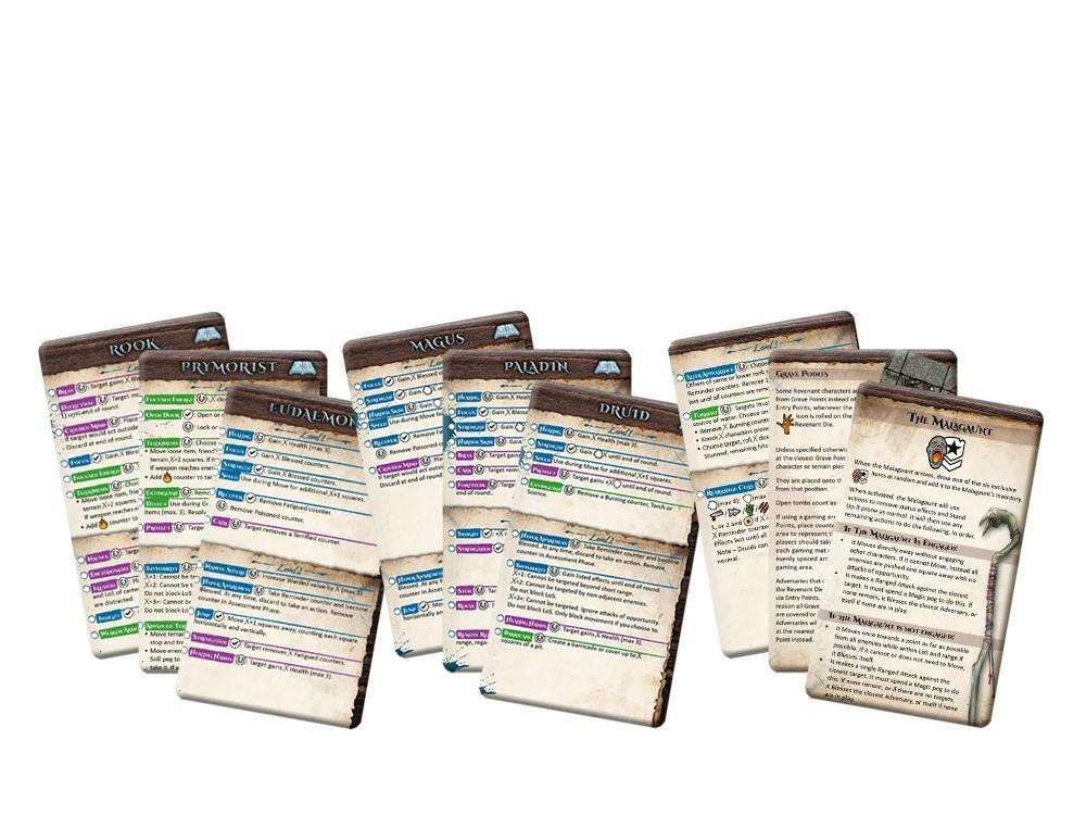 Maladum Dungeons Of Enveron - Maladum Reference Cards