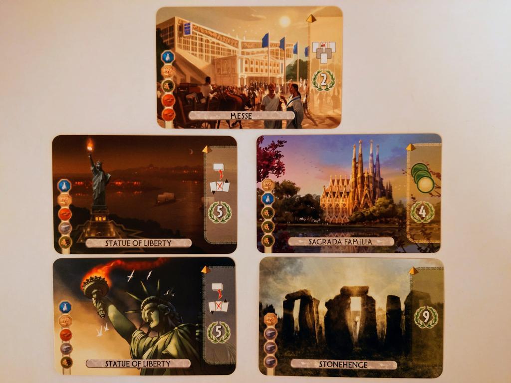 7 Wonders Duel - Lot Cartes Goodies