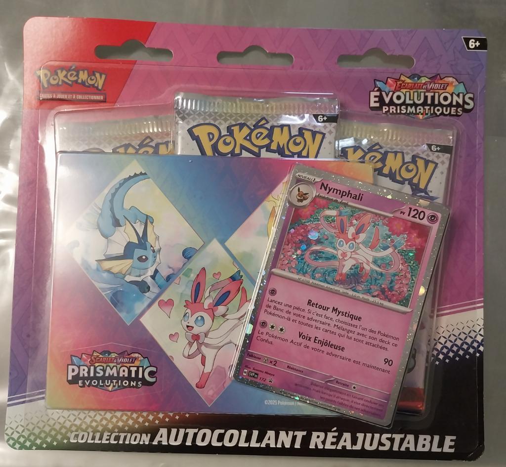 Pokemon Jcc-tripack évolutions Prismatiques Collection Autocollants