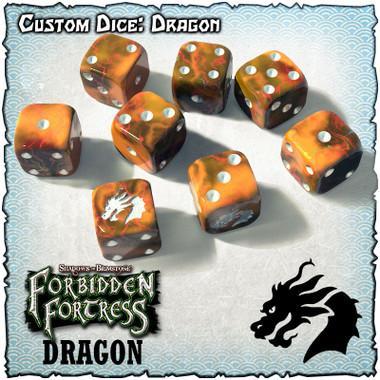 Shadows Of Brimstone - Custom Dice Set - Dragon