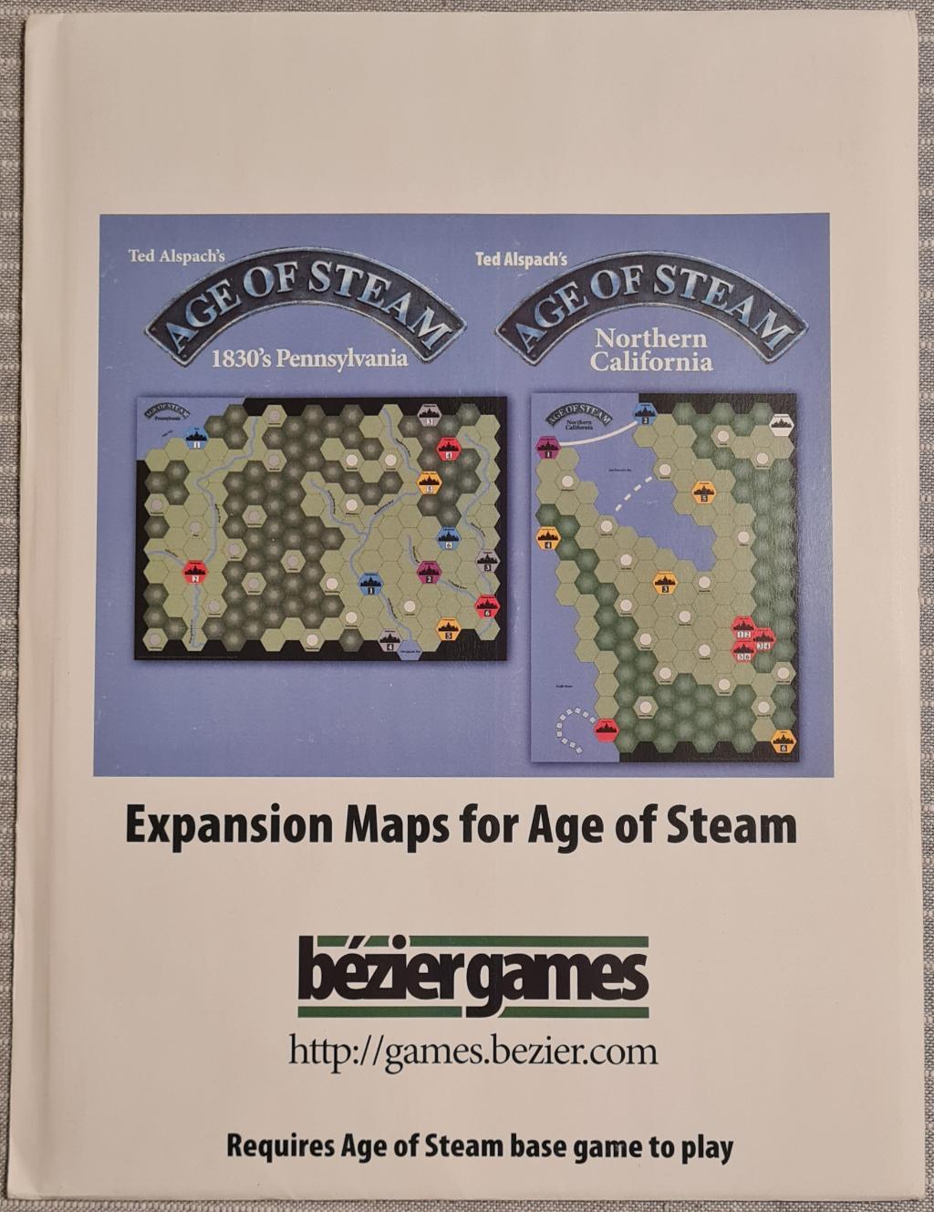 Age Of Steam - 1830's Pennsylvania & Northern California