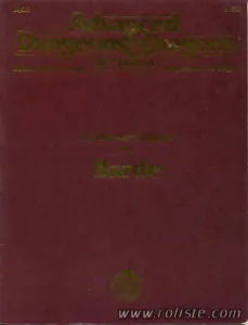 Ad&d - 2ème Édition - Mjsr7 - Le Manuel Complet Du Barde