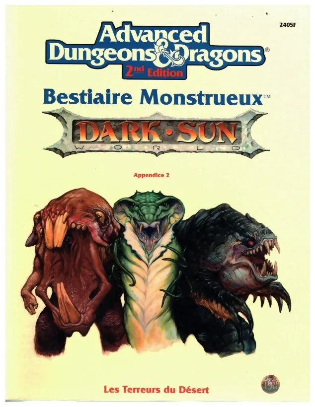 Ad&d - Dark Sun - Bestiaire Monstrueux