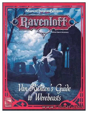 Ad&d - Ravenloft - Van Richten's Guide To Werebeasts Rr7