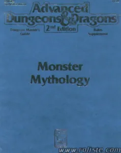 Ad&d - Règles Avancées Officielles De Donjons Et Dragons - Dmgr4 - Monster Mythology