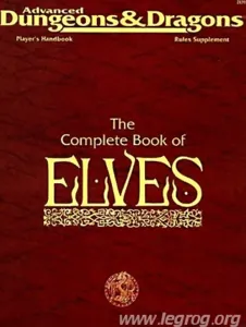 Ad&d - Règles Avancées Officielles De Donjons Et Dragons  - Phbr8 - The Complete Book Of Elves