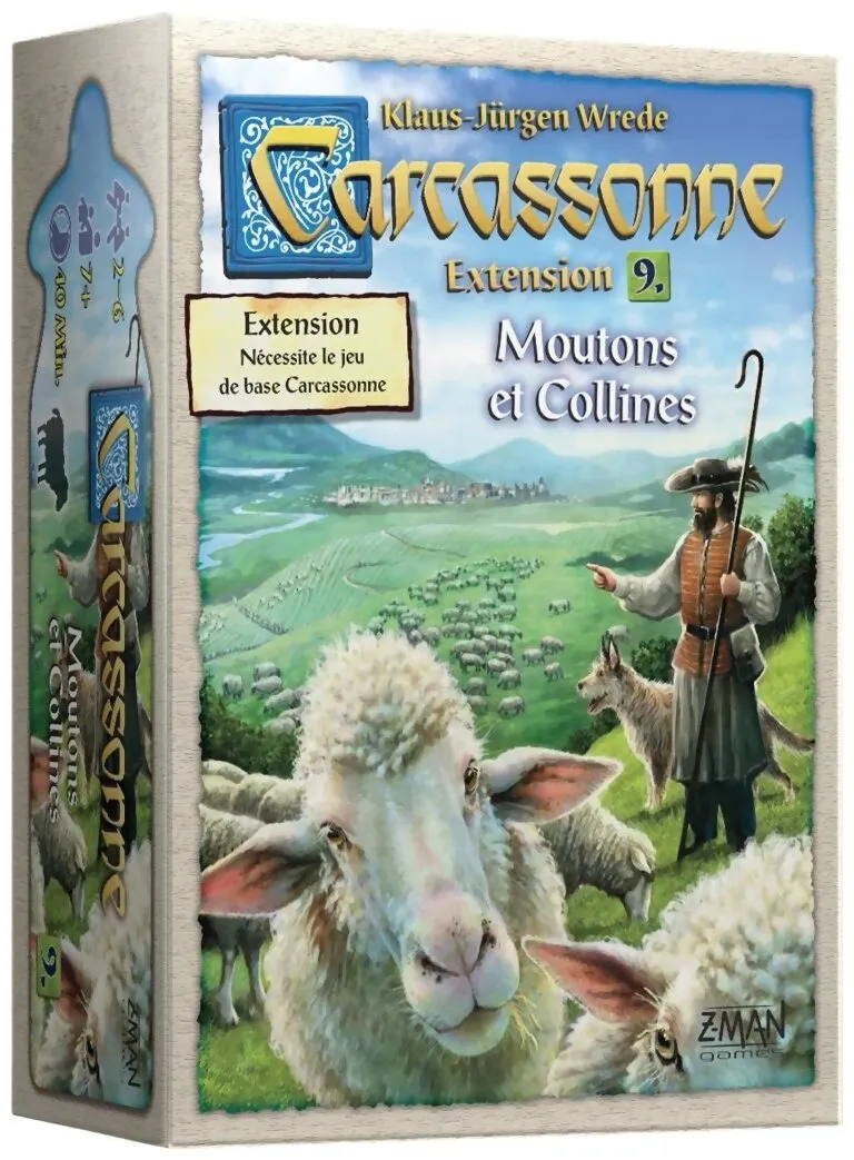 Carcassonne - Moutons Et Collines Extension 9.