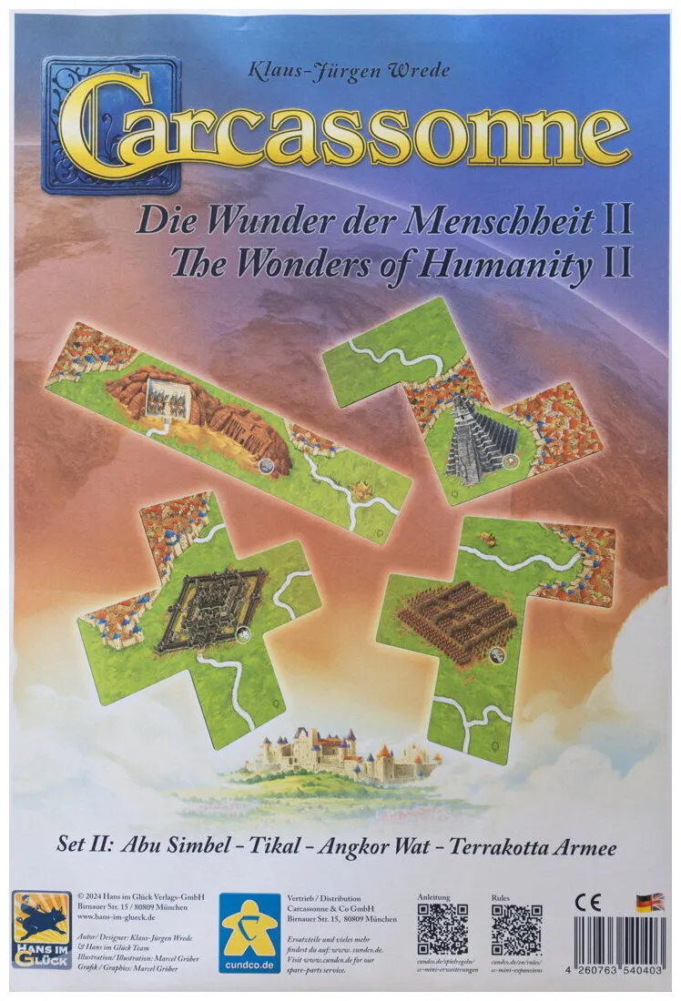 Carcassonne - The Wonders Of Humanity Set Ii