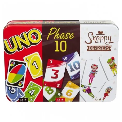 Coffret Uno/phase 10/snappy Dressers