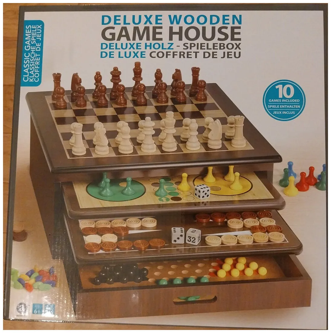 Deluxe Wooden Game House