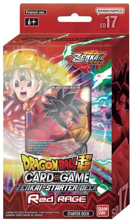 Dragon Ball Super Card Game - Starter Deck 17 Zenkai Series - Red Rage