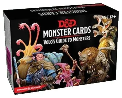 Dungeons & Dragons 5th Edition Monster Cards - Volo's Guide To Monsters