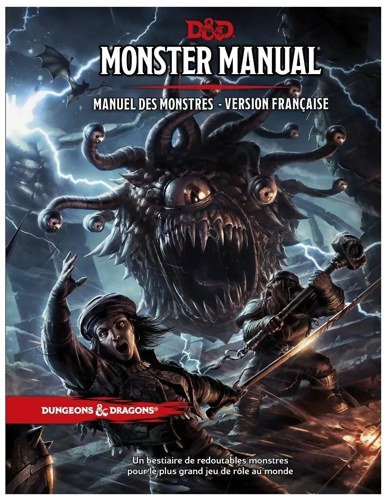 Dungeons & Dragons - Monster Manual Manuel Des Monstres - Version Française