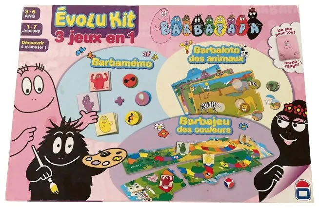 Évolu Kit - Barbapapa 3 Jeux En 1