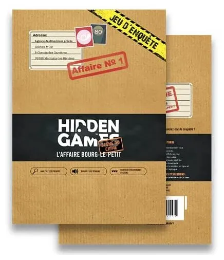 Hidden Games - L'affaire Bourg-le-petit Scène De Crime - Affaire N°1