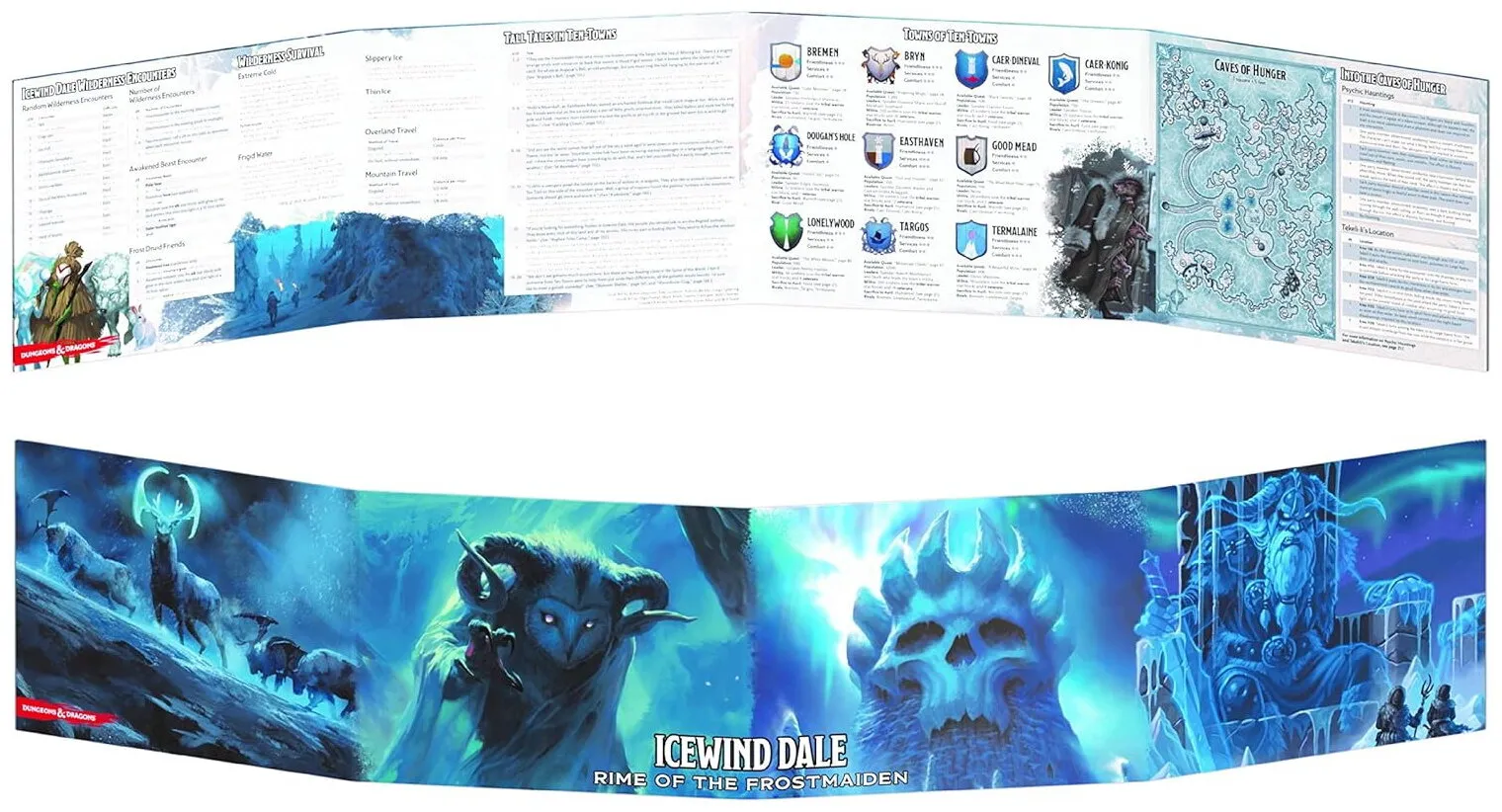 Icewind Dale Rime Of The Frostmaiden - Dungeon Master's Screen