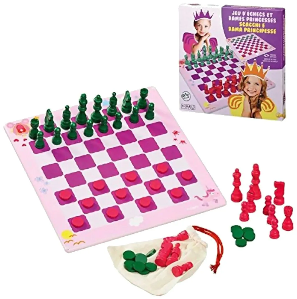 Jeu D'échecs Et Dames Princesse