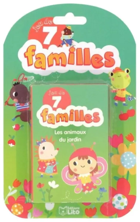 Jeu De 7 Familles - Les Animaux Du Jardin