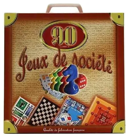 Jeu De Société - Mallette 90 Jeux