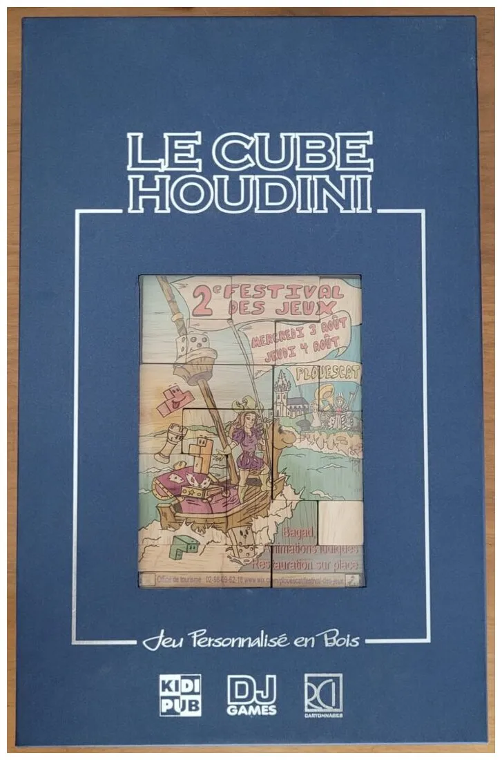 Le Cube Houdini Jeu Personnalisé En Bois