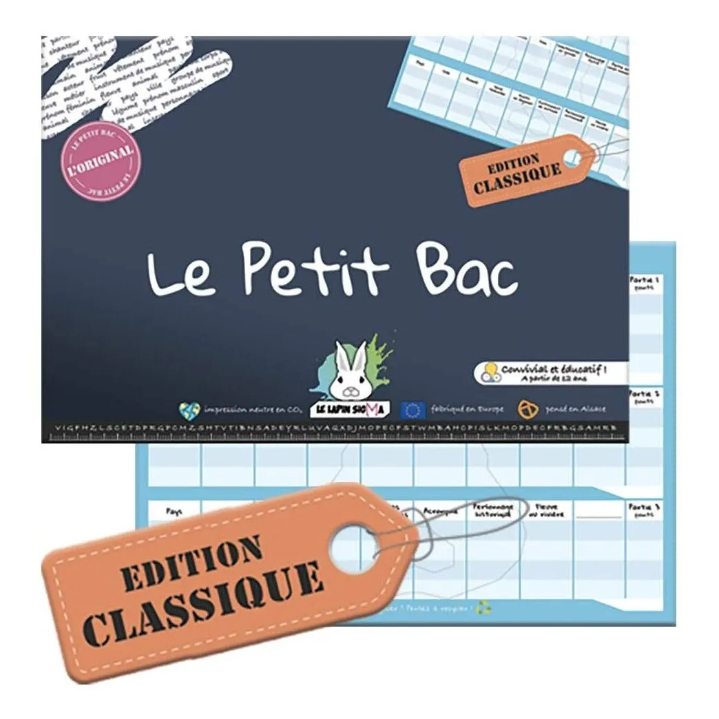 Le Petit Bac - Edition Classique