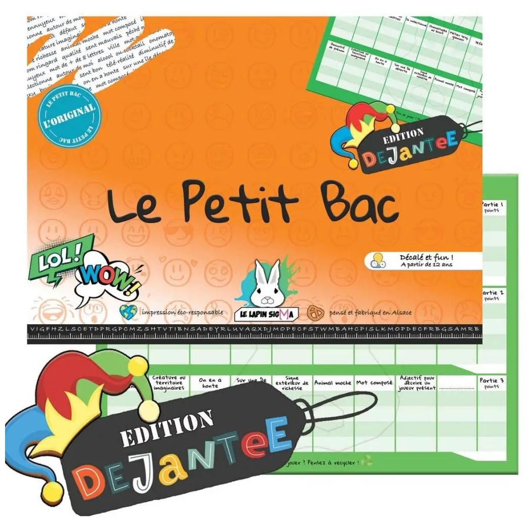 Le Petit Bac - Edition Déjantée