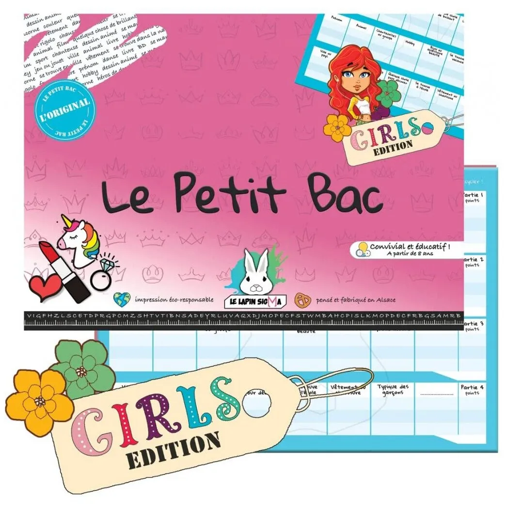 Le Petit Bac - Edition Girls