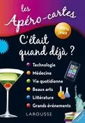 Les Apéro-cartes : C'était Quand Déjà ?