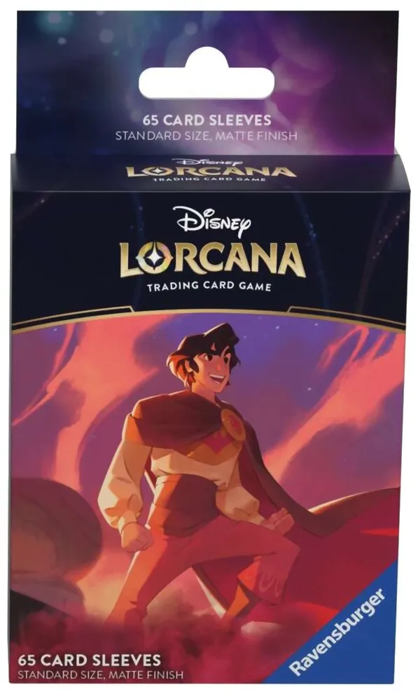 Lorcana - 65 Card Sleeves - Aladdin Ciel Scintillant