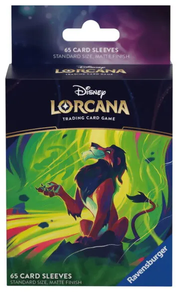 Lorcana - 65 Card Sleeves - Scar La Mer Azurite