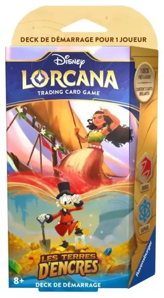 Lorcana - Deck De Démarrage - Vaiana/picsou Les Terres D'encres