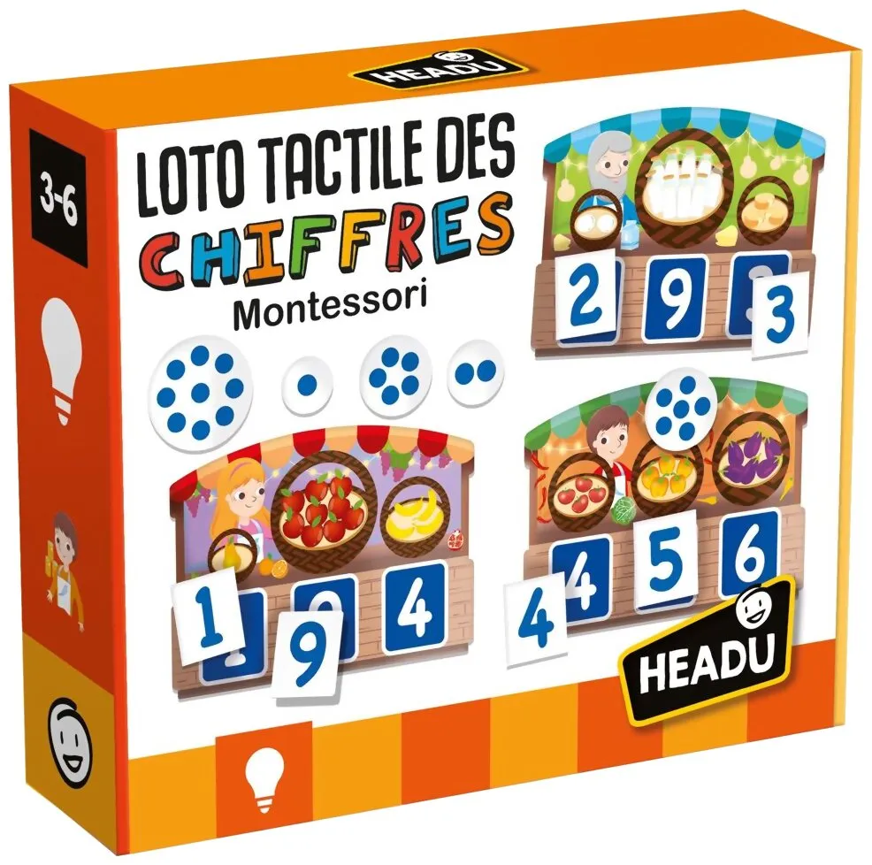 Loto Tactile Des Chiffres Montessori