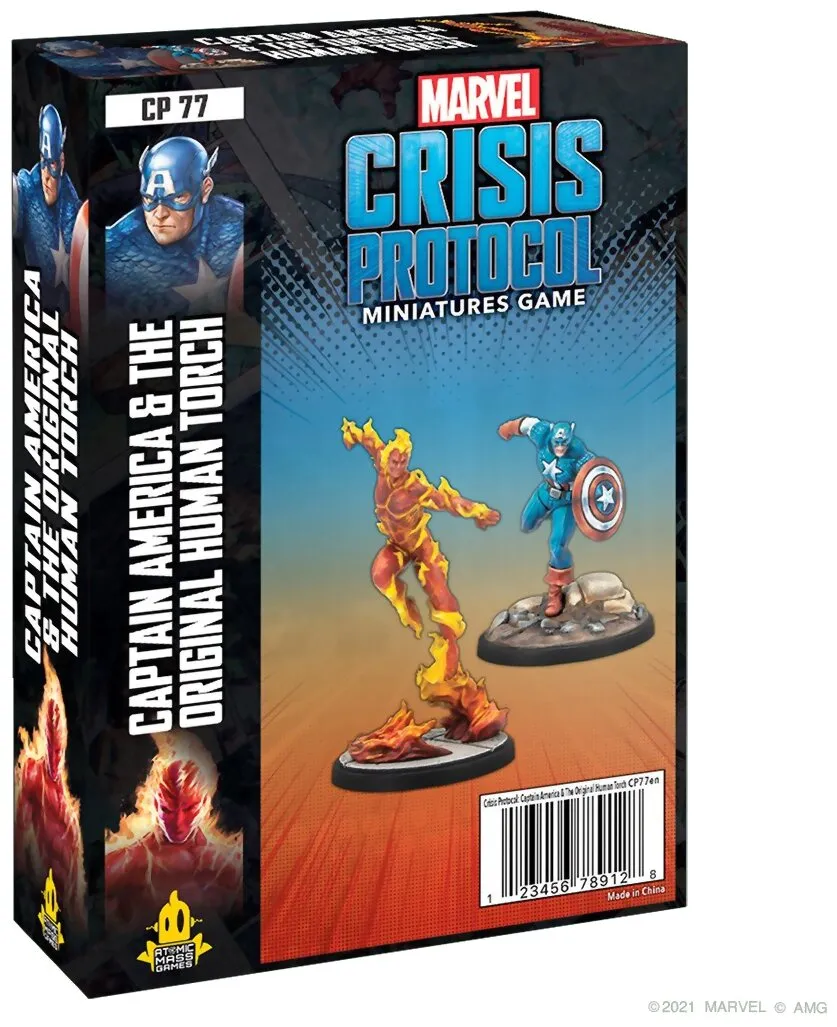 Marvel Crisis Protocol - Captain America & The Original Human Torch