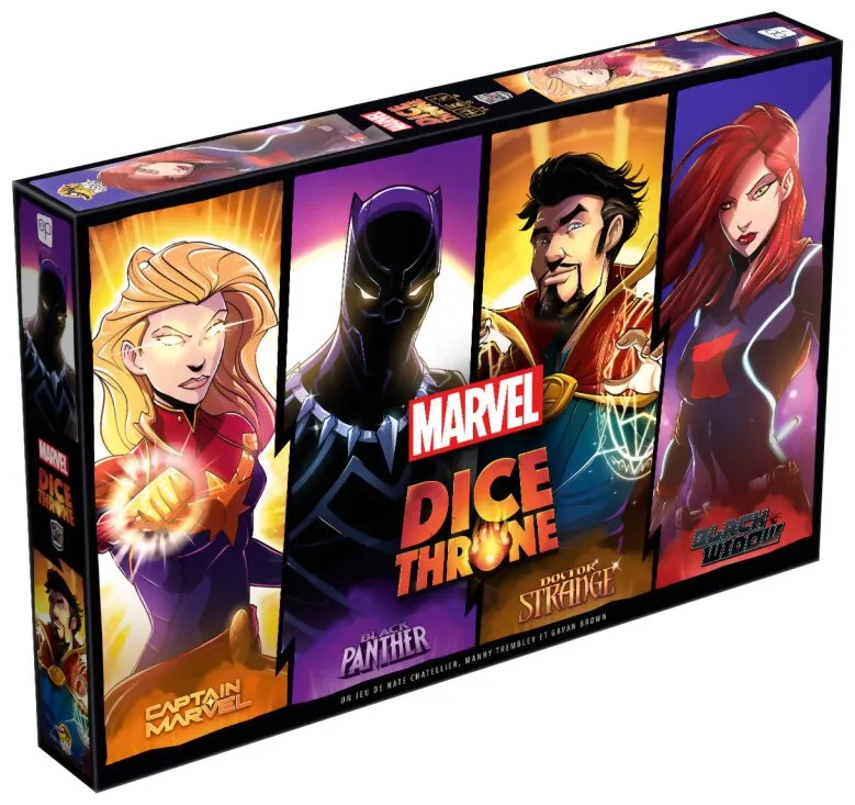 Marvel Dice Throne - Captain Marvel / Black Panther / Dr Strange / Black Widow