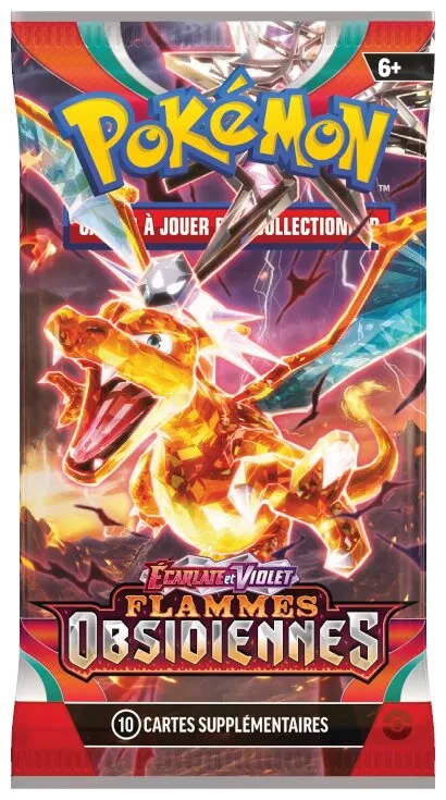 Pokémon Jcc - Booster - Flammes Obsidiennes Dracaufeu Téracristal