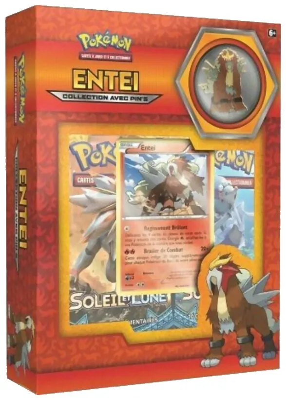 Pokémon Jcc - Collection Avec Pin's Entei