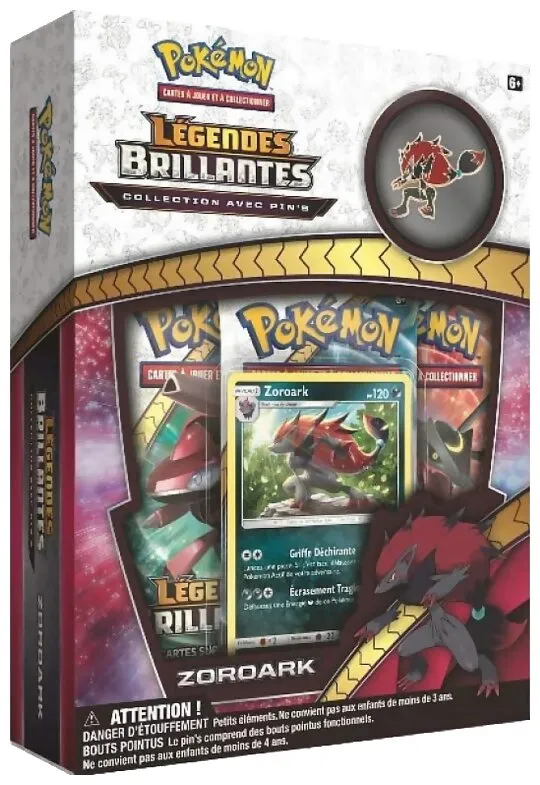 Pokémon Jcc - Collection Avec Pin's Légendes Brillantes - Zoroark