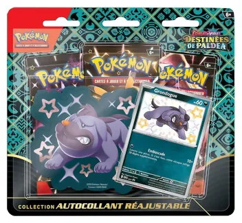 Pokémon Jcc - Collection  - Grondogue Destinées De Paldéa - Autocollant Réajustable