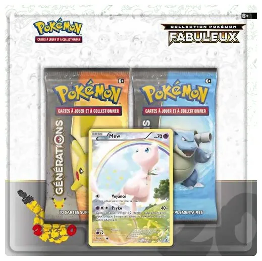 Pokémon Jcc - Pack De 2 Boosters Fabuleux - Mew