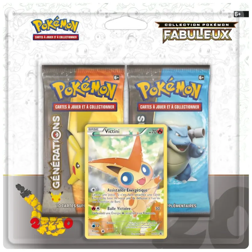 Pokémon Jcc - Pack De 2 Boosters Fabuleux - Victini