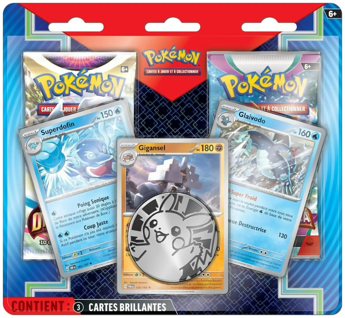 Pokémon Jcc - Pack De 2 Boosters - Gigansel & Glaivodo & Superdofin Avril 2024 - Origine Perdue / Évolutions à Paldéa