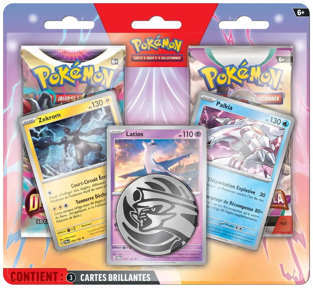 Pokémon Jcc - Pack De 2 Boosters - Latios & Palkia & Zekrom Octobre 2024 - Évolutions à Paldea / Origine Perdue