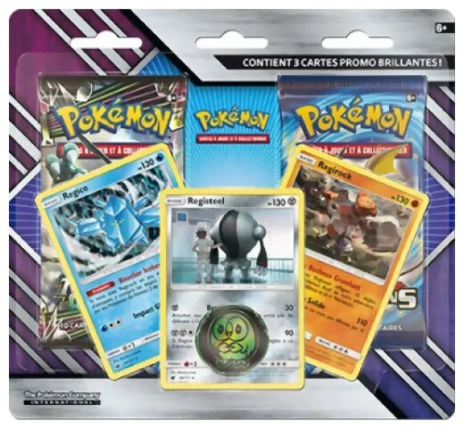 Pokémon Jcc - Pack De 2 Boosters Registeel, Regirock & Regice